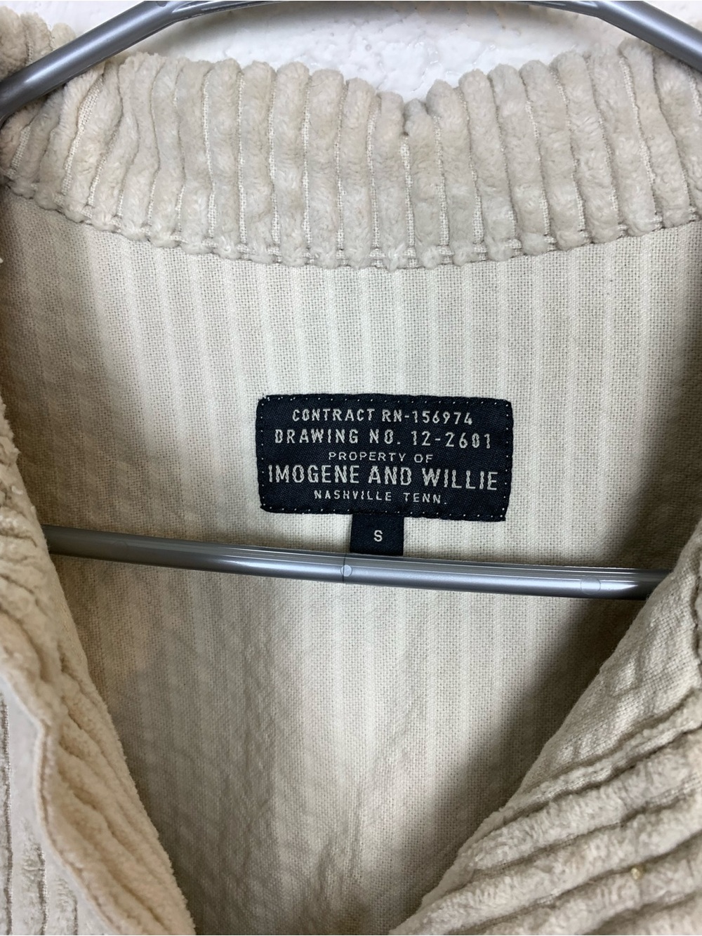 Imogene + Willie Agnes Corduroy Jacket coastal stone rare size small - Picture 4 of 9